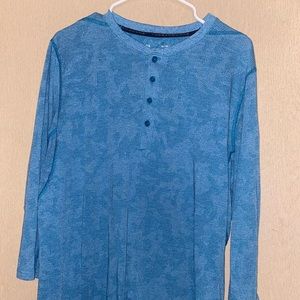 Blue Under Armour quarter sleeve, size XL